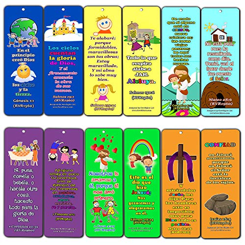Spanish Powerful God Memory Verse RVR1960 Bookmarks (12-Pack)