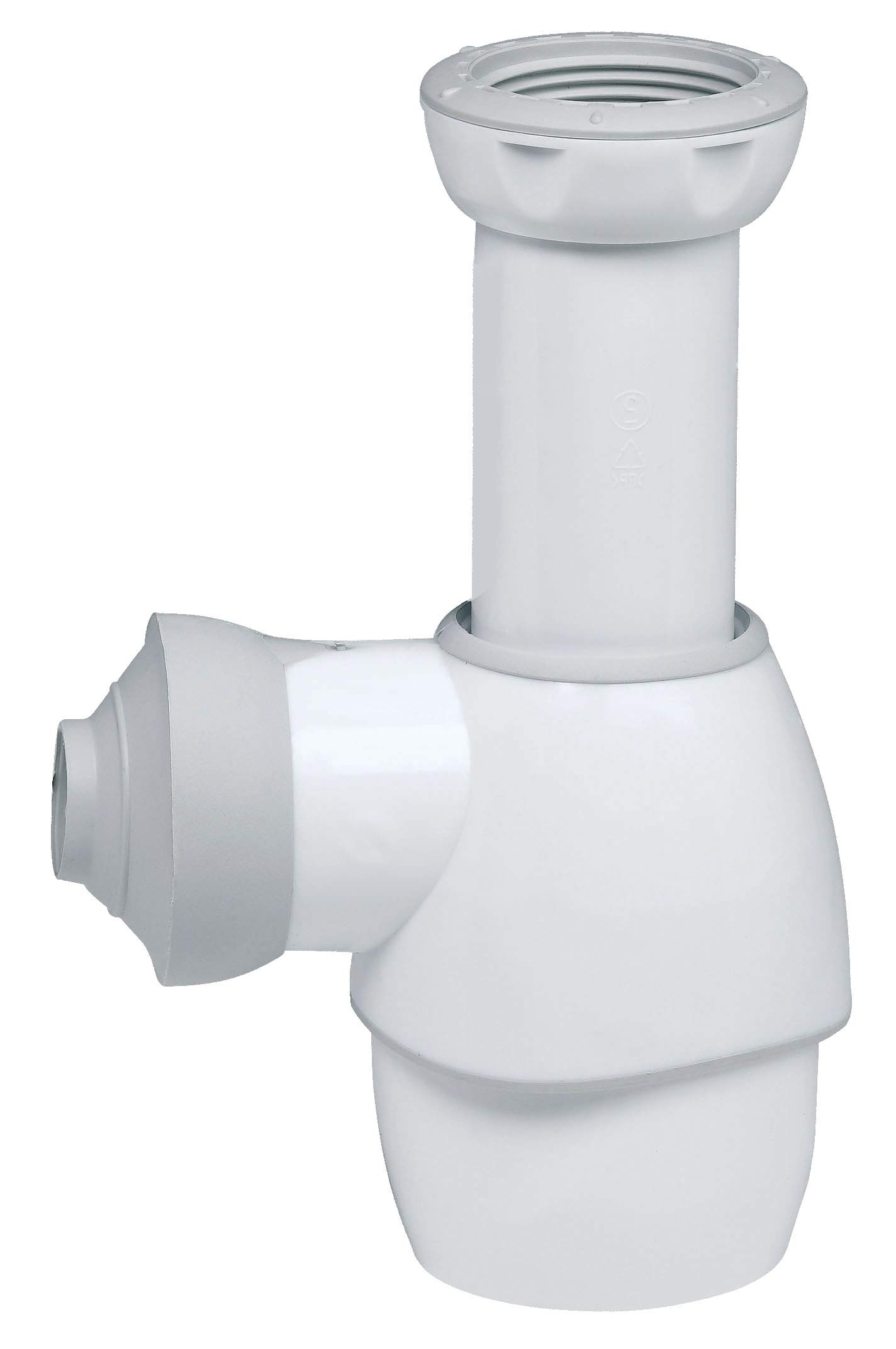 Wirquin 30723669 Siphon universel pour lavabo ou évier Ø32-​40, blanc