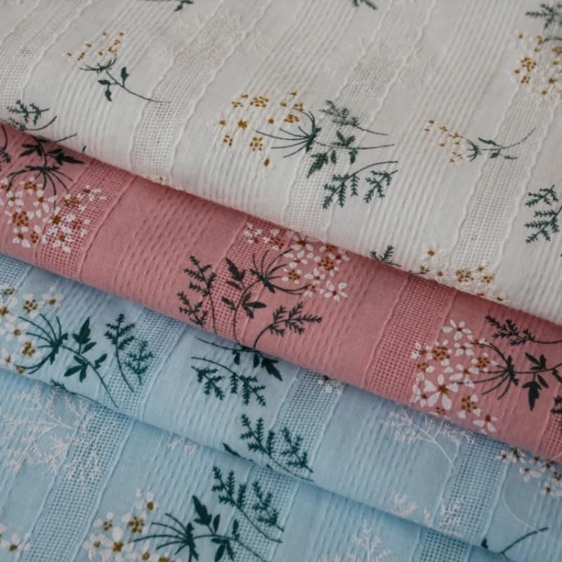 Tissus Couture Tissage Jacquard brodé en pur coton, tissu Cheongsam for robe et vêtements, couture, bricolage(3,1 meter)