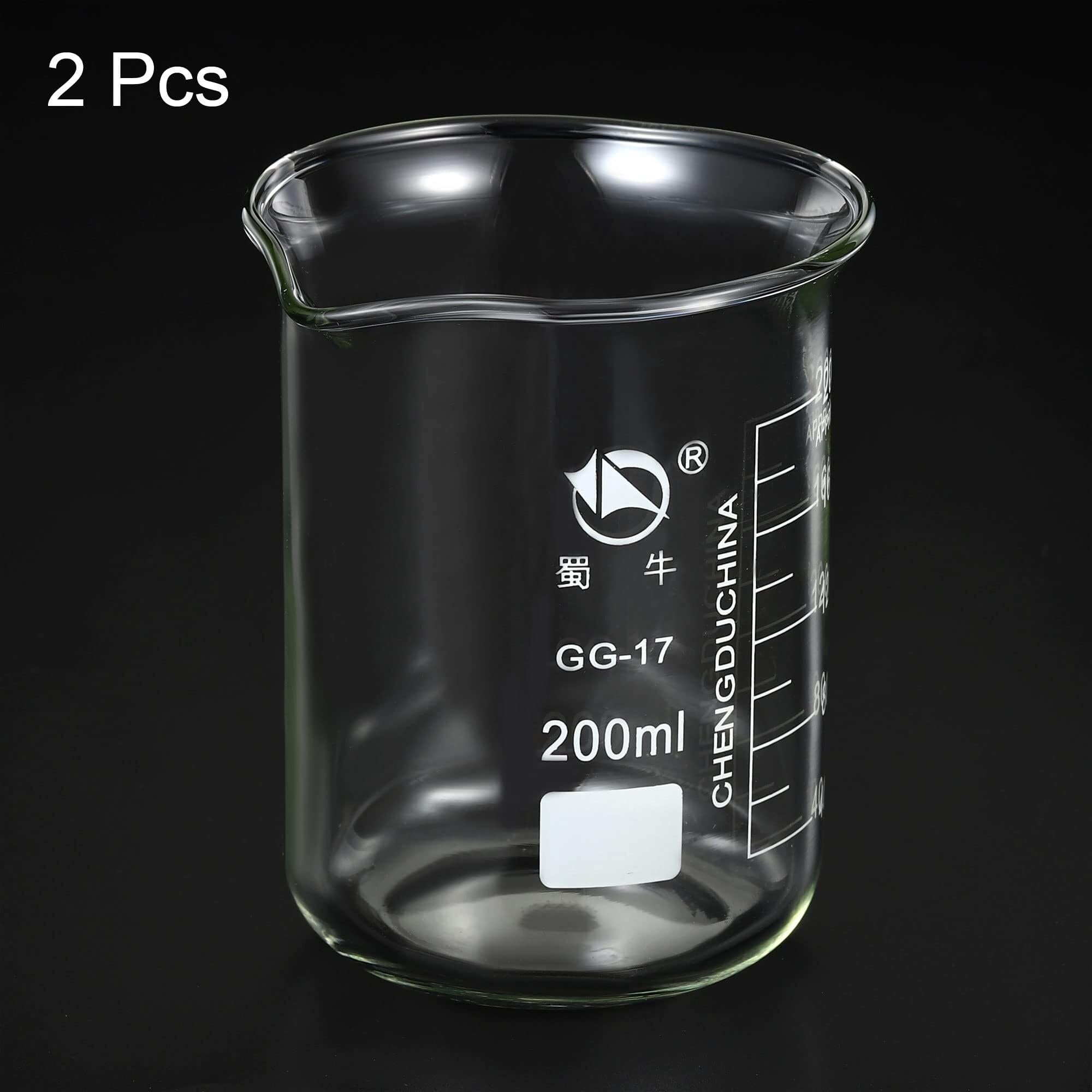 Zlewka laboratoryjna, Zlewka ze szkła borokrzemowego 800 ml, niska forma, wylewka skalą, 2 opakowania ciepła(200ml)