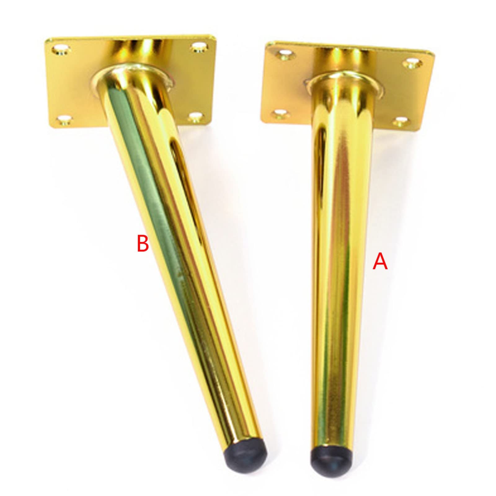 4 pz Conico Piedini per Mobili Metallo, Gamba per Divano Gambe per Mobili con Viti Leg Armadietto Piedi Guardaroba (Color:A,Size:17cm/6.69in)
