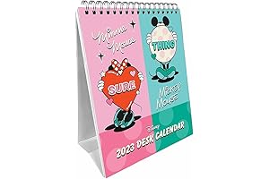 Disney Mickey Mouse & Minnie Mouse Desk Calendar 2023 - Month to a View