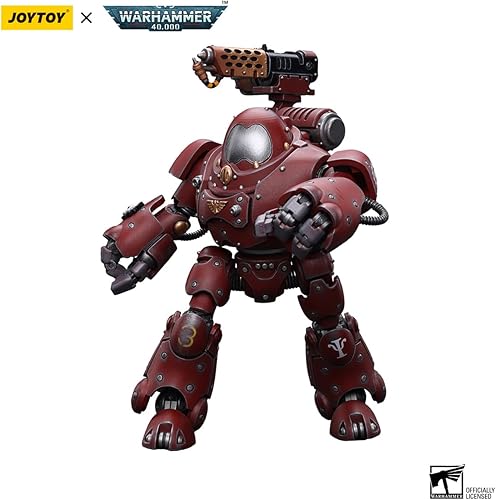 Vista 5 de JOYTOY Warhammer 40K 1/18 Adeptus Mechanicus Kastelan Robot con Combustor Incendine 9.45in Altura Joy Toy Modelos Robot Kastelan
