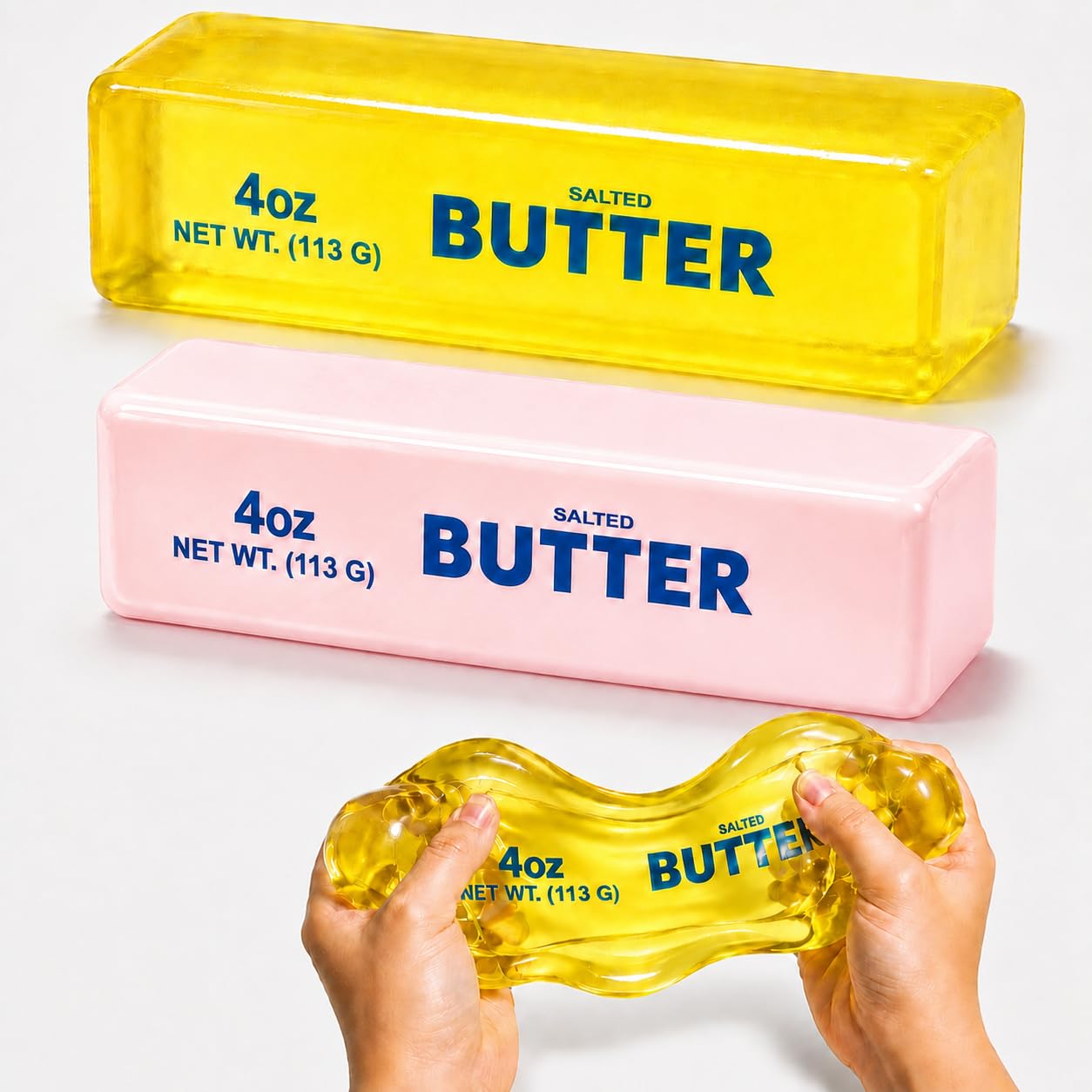 Ucikik 2Pcs Butter Squishy Toys, Coconut Oil Butter Squishy Fidget Toy