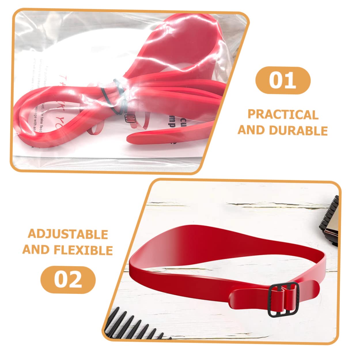 MAGICLULU Outil De Coupe De Cheveux Dégradé 5 Pièces Pour Hommes Guide De Coupe De Cheveux Gabarit De Rasage Réglable Pour Le Décolleté Silicone Robuste