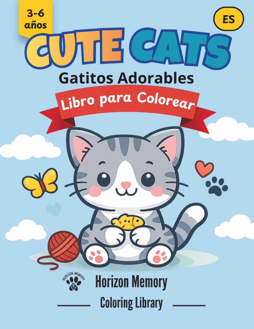 Gatitos Adorables – Libro para Colorear: Para Niños de 3-6 Años