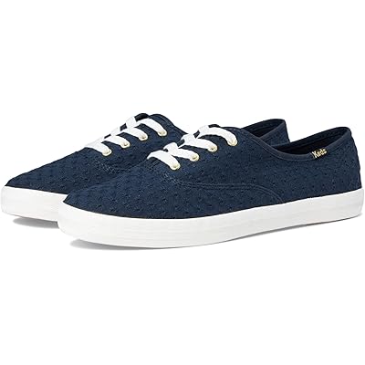Женские кроссовки Keds Champion Canvas Lace Up navy mini daisy eyelet