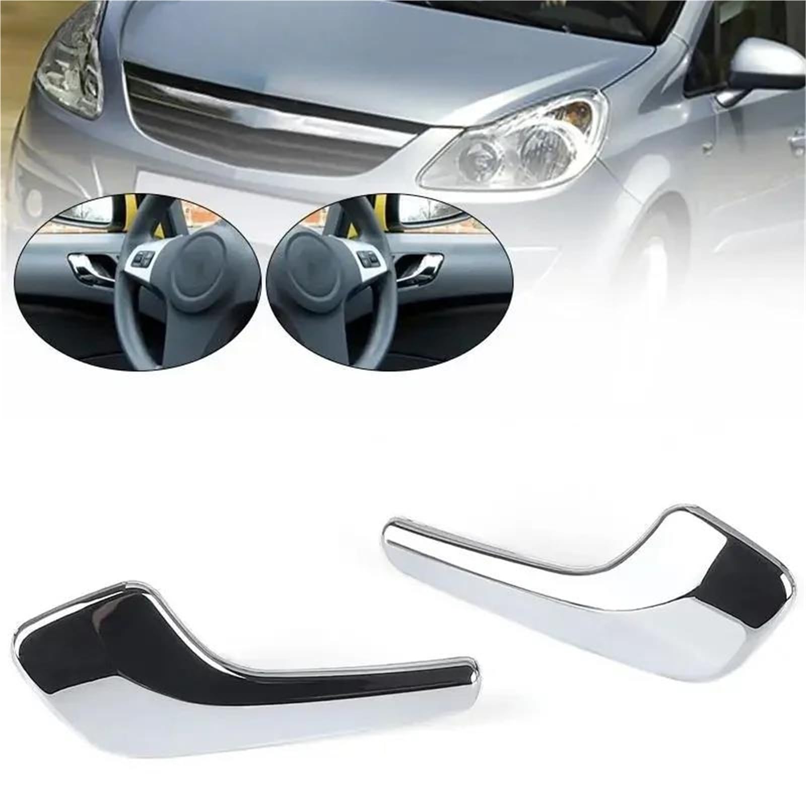 per Opel per Corsa D 2006-2014 Maniglia per Porta Interna Auto | Non appiccicoso, con buona tenacità e flessibilità(1 pair)