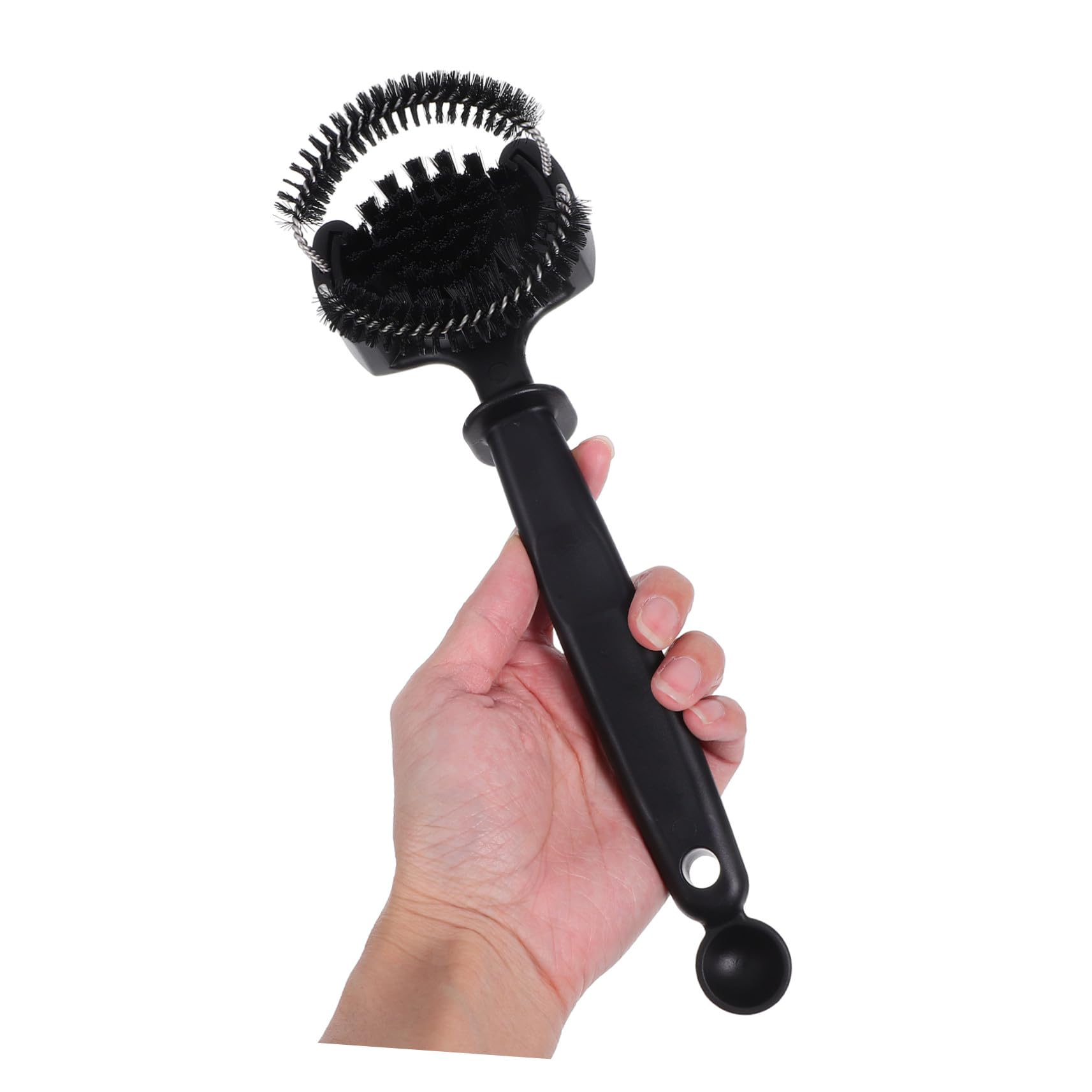 Cepillo de Limpieza para Cafeteras con Mango Largo, Negro, Plástico