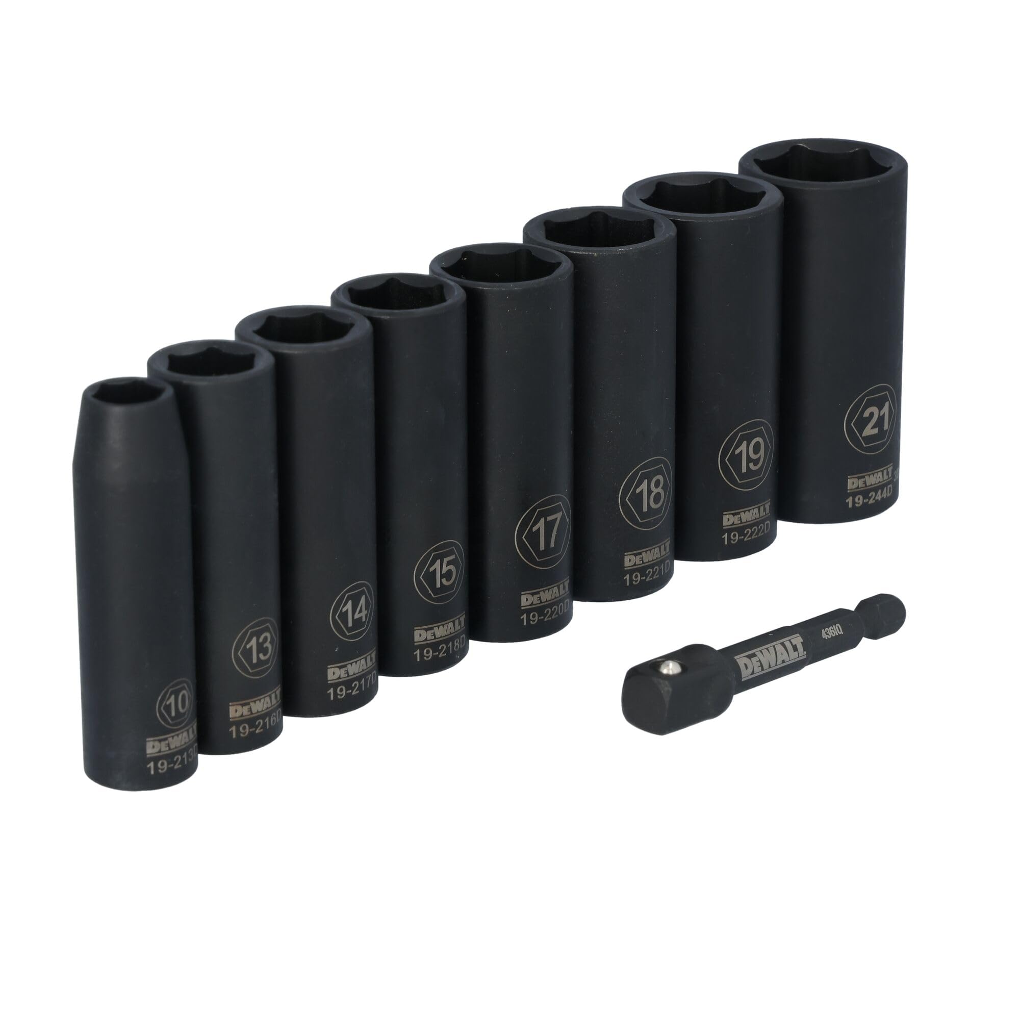 DeWalt DWAFSMSET9 Deep impact socket set, 3/8 in. drive, metric, 9-piece
