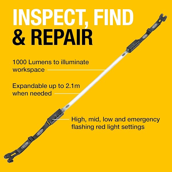 Ring Automotive RUBL1500 1000 Lumens Flexible Rechargeable Work Light with Magnetic Mount USB-C Charging, 3 Light Modes, Emergency Flash Mode - Black - 2