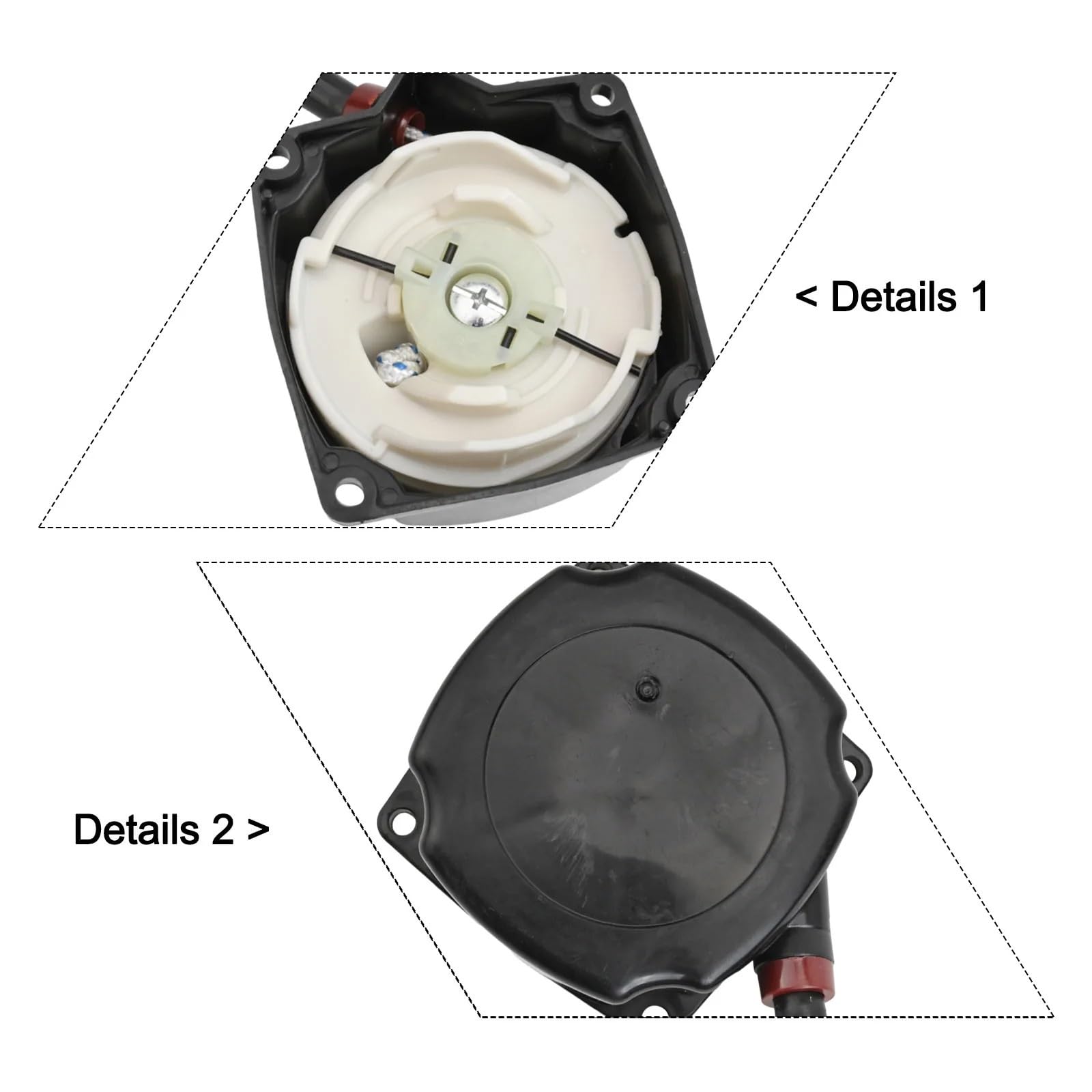 Kit de arranque manual for cortacésped: tapón de filtro de combustible, arandelas y tubo. Compatible con motores de 52 cc y 2 HP (63022, 10310, MD43). Herramientas de jardín. mantenimiento