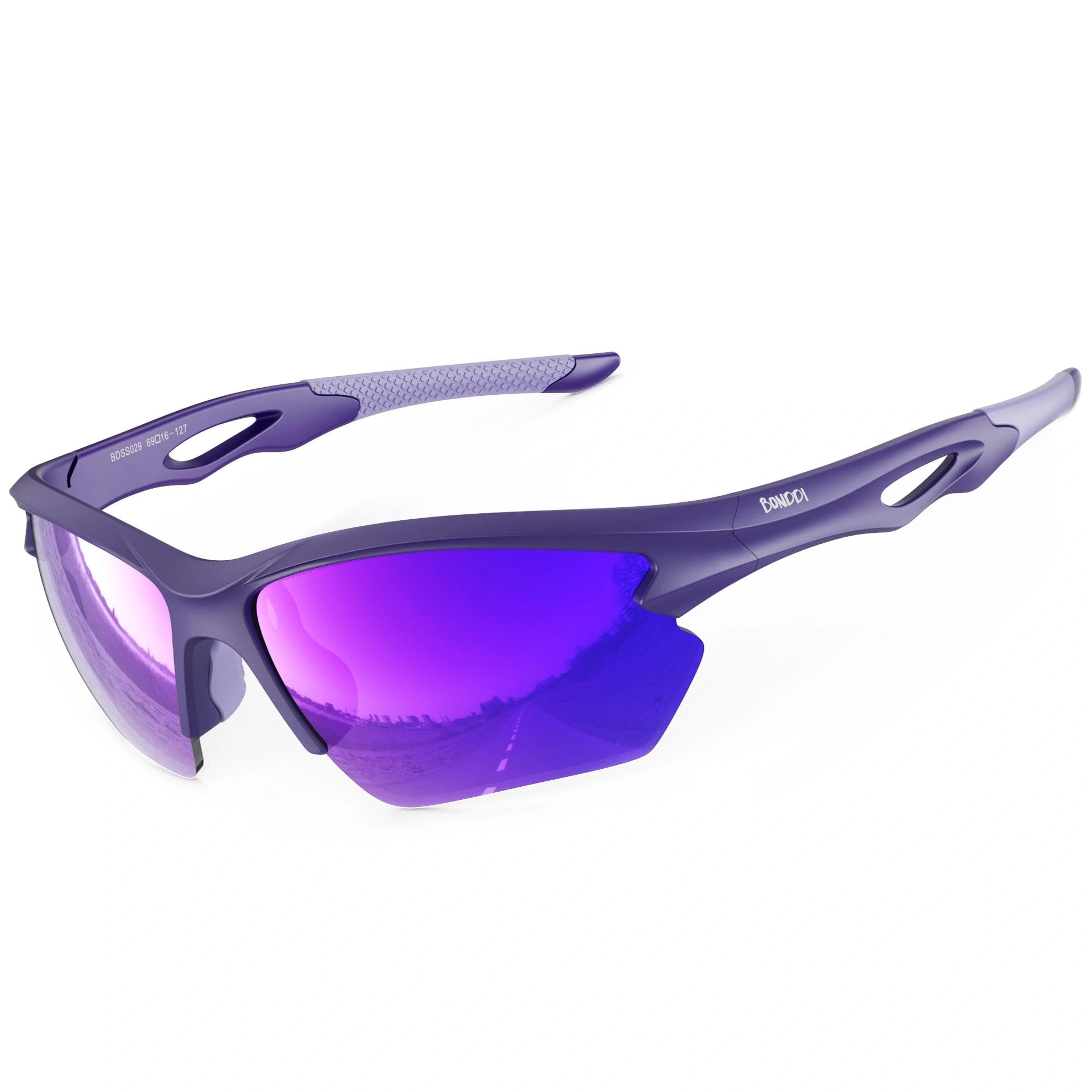 BONDDI Gafas de Sol Deportivas, Gafas de Sol Deportivas Polarizadas para Hombre y Mujer, Protección UV400, Montura TR90…