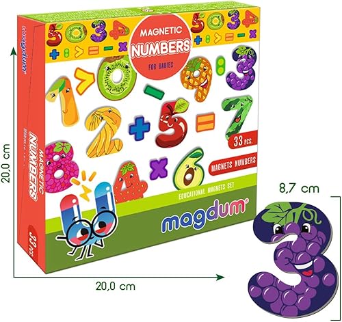 Miniatura 6 de Números magnéticos para pizarra blanca, imanes de nevera para niños pequeños, actividades de aprendizaje preescolar, imanes para nevera, imanes para