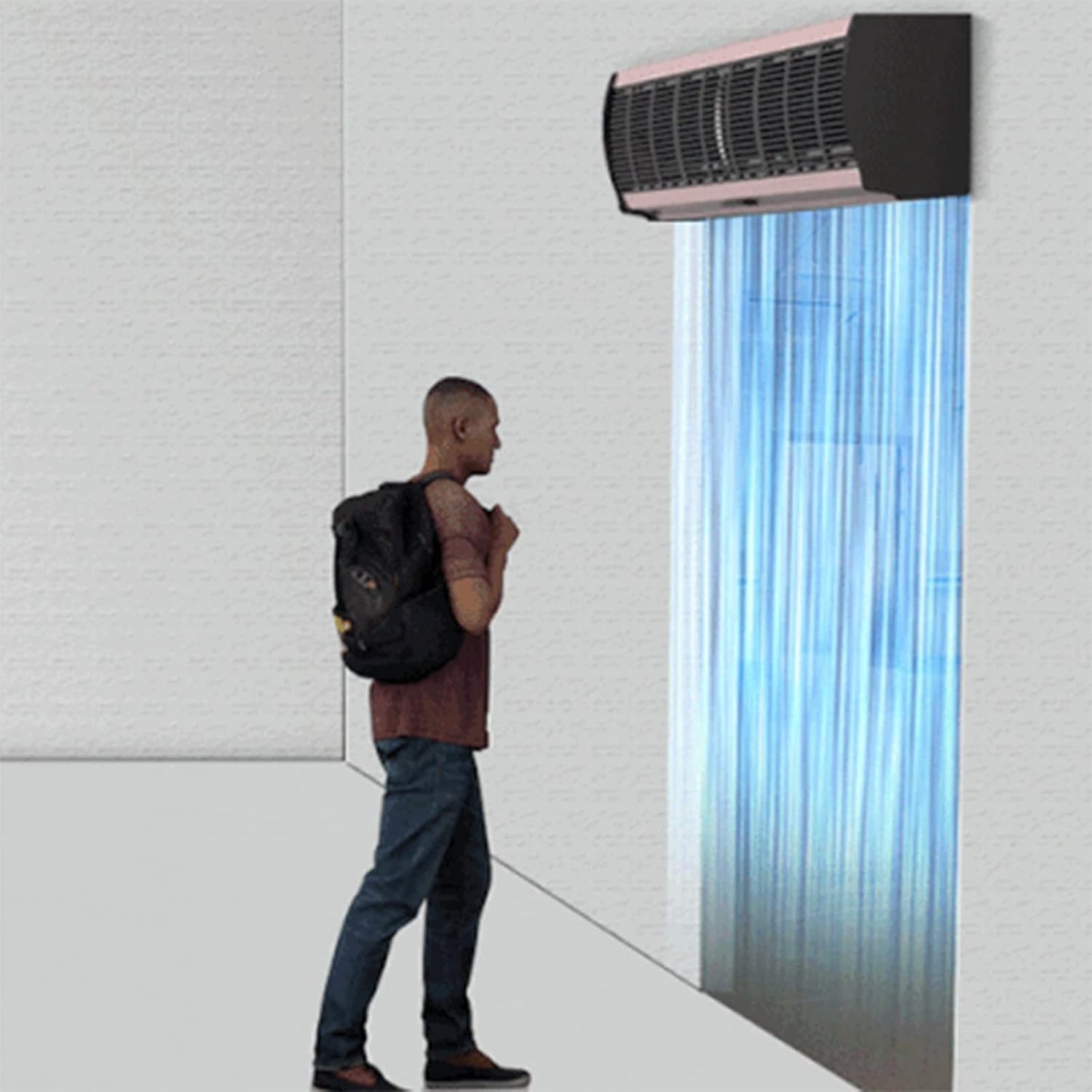 Air Curtain Machine, Commercial Silent Air Curtain Machine, 60" Air Curtain at The Door, Quiet, Strong Wind (Size : 36") ()
