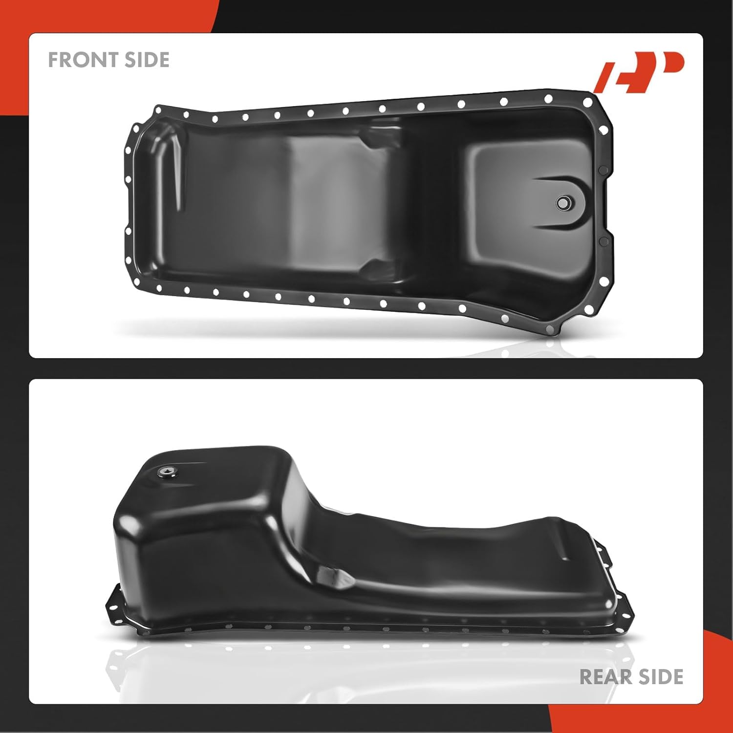 A-Premium Engine Oil Pan Sump with Drain Plug Compatible with Dodge D250/D350/W250/W350 1989-1993 L6 5.9L