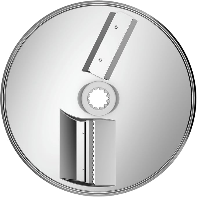 Bosch SuperCut-Schneidescheibe MUZ9SC1, Zubehör passend für Küchenmaschine Serie 8, OptiMUM/Cookit, Zickzack-Messer für präzises Schneiden, faserigen Lebensmittel, spülmaschinenfest, Edelstahl Bosch SuperCut-Schneidescheibe MUZ9SC1, Zubehör passend für Küchenmaschine Serie 8, OptiMUM/Cookit, Zickzack-Messer für präzises Schneiden, faserigen Lebensmittel, spülmaschinenfest, Edelstahl