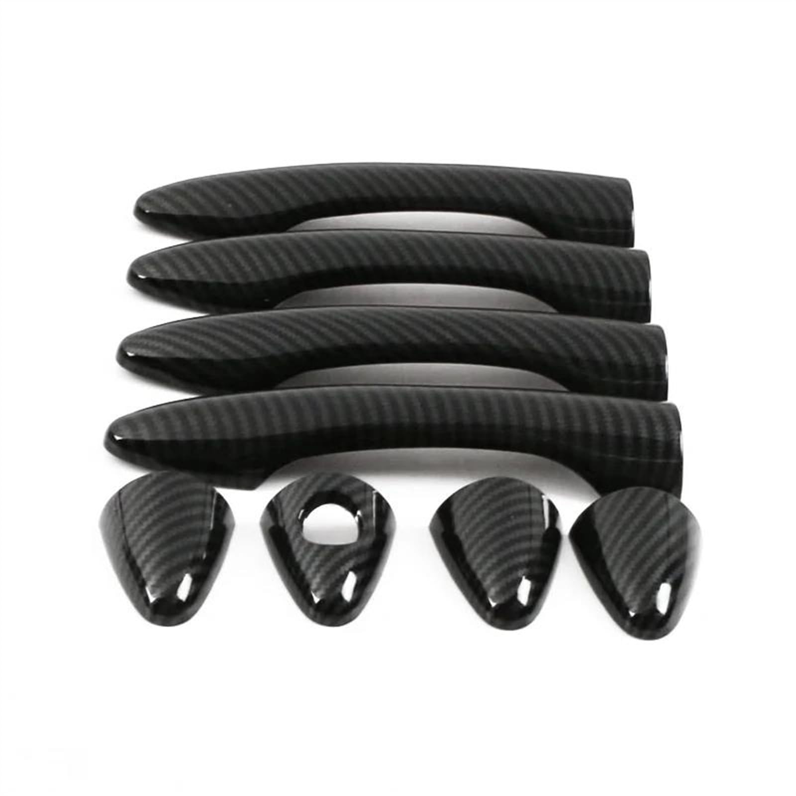 Slimes Carbon 3 Abs Carbon Fiber Car External Side Door Handle Bowl Catch Cover Protection Trim For Hyundai Ix35 2010-2017 Protection(Carbon 3)