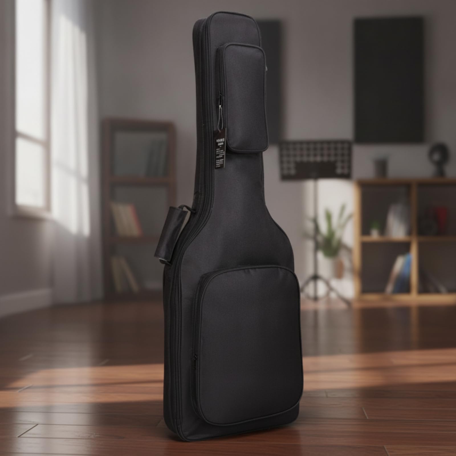 Gig Bag Capiente Custodia Morbida Regolabile Borsa per Studenti di Musica, Array, Elettrochitarra Borsa Nero