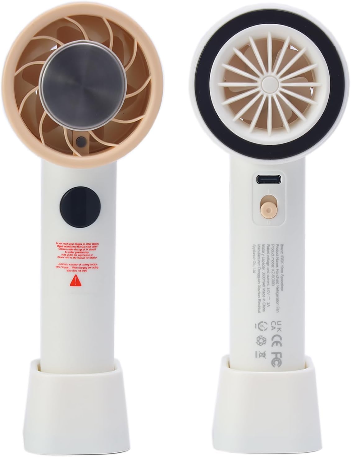 Portable Handheld Fan, 3600mAh Powerful Mini Cooling Turbo Fan, 15H Max Cooling Time, 10000 RPM Hight Speed, 100 Speed Rechargeable, Small Pocket Design, Personal Travel Essentials for Women Men