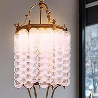 Vista 24 de GLEAVI Cowrie Shells 100pcs Round Shells Pieces Round Natural Capiz with 2 Hole, Polished Slice Accessory Capiz Pearl Coin Beads Charms for Jewelry