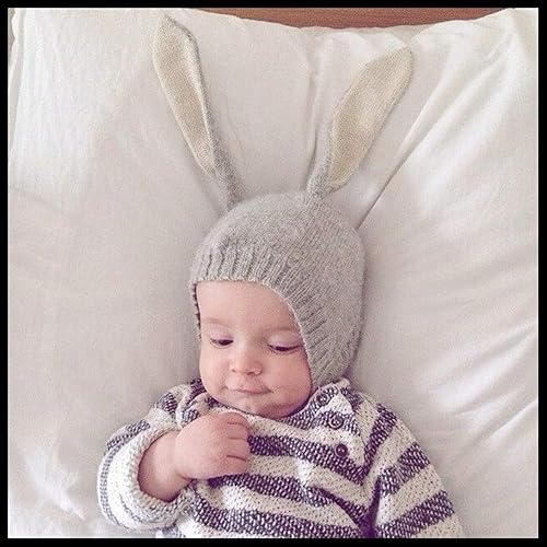 Miniatura 6 de Gorros de piloto con orejeras de ganchillo, gorro de punto cálido para invierno, para bebés, niñas y niños