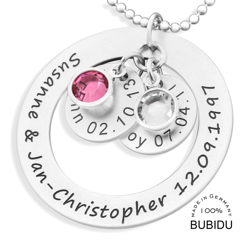 Namenskette 925 Silber mit Gravur Familienkette Silberkette mit Namen Schmuck mit Kindernamen Schmuck für Mama Oma Silberschmuck Geschenk Muttertag | HANDMADE IN GERMANY