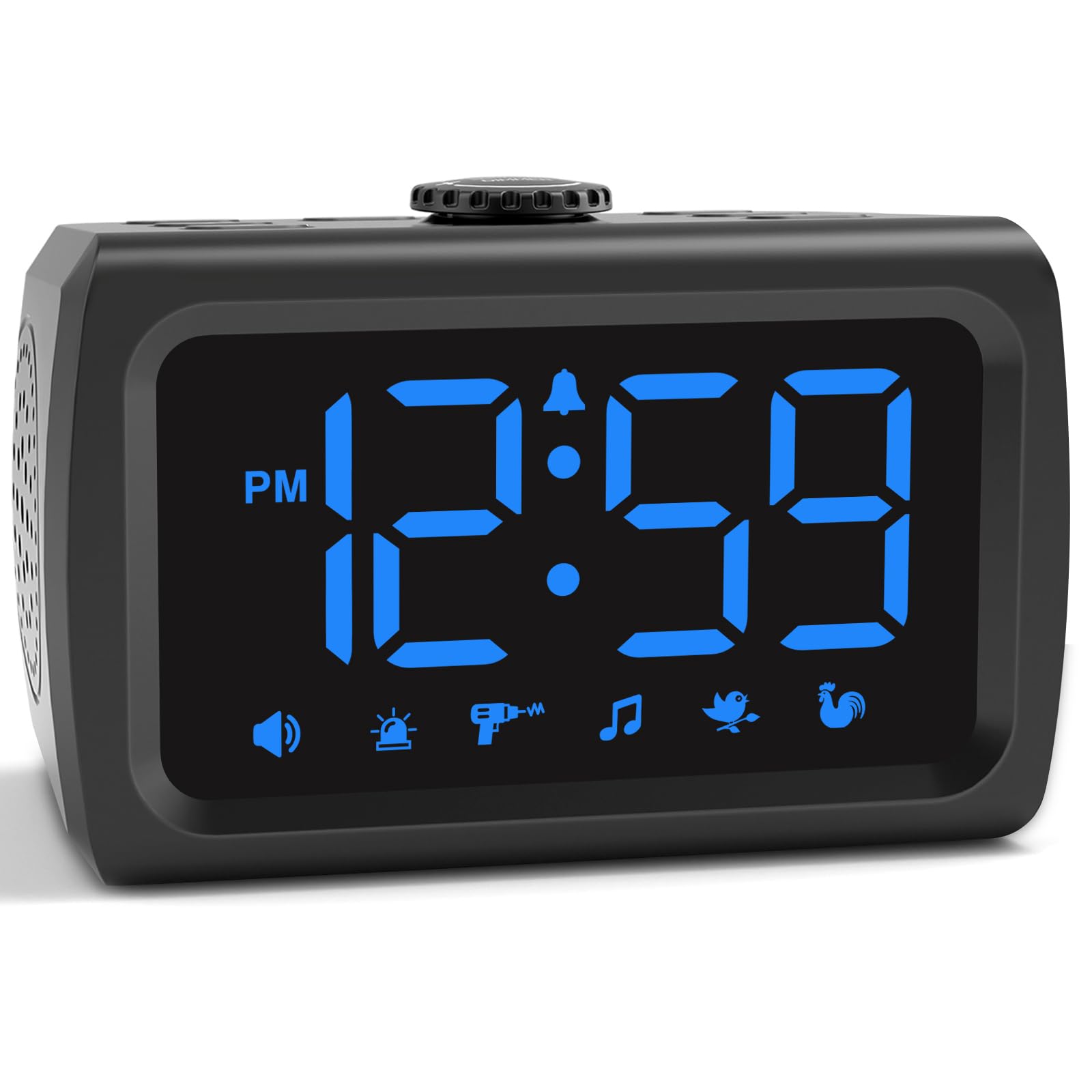 Peakeep 115dB Super Loud Alarm Clock for Heavy Sleepers
