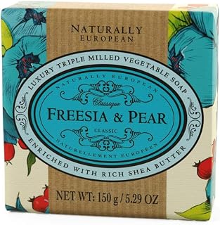 Naturally European Fragrance by Somerset Freesia & Pear Soap Bar By Somerset, 5.29 Fluid_Ounces