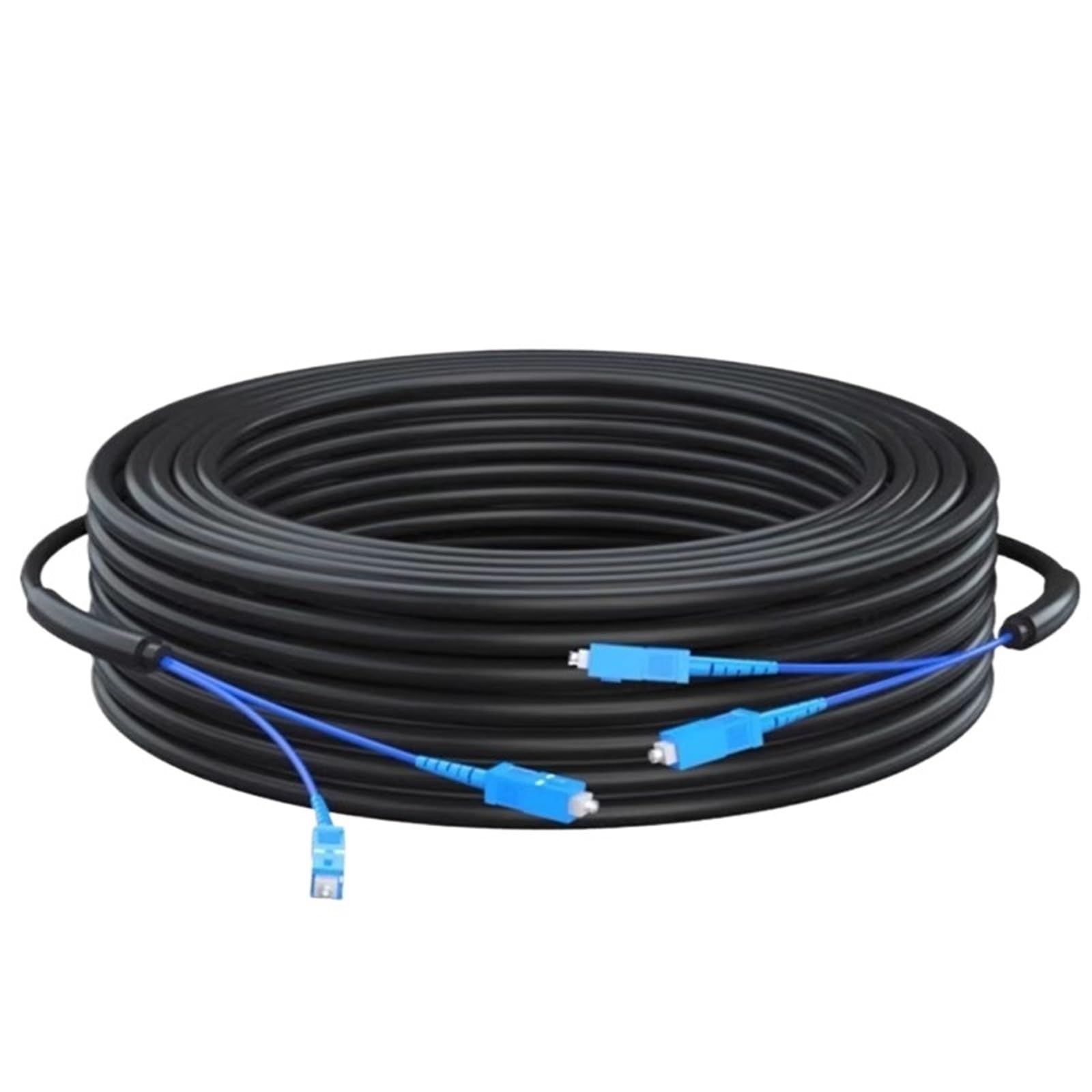 Câble optique blindé SC UPC, monomode, 2 cœurs, 4 cœurs, 6 cœurs, 8 cœurs, 12 cœurs, GYXTW, extérieur, fibre optique dure non douce, 100 mètres (12 cœurs 12SC12SC)