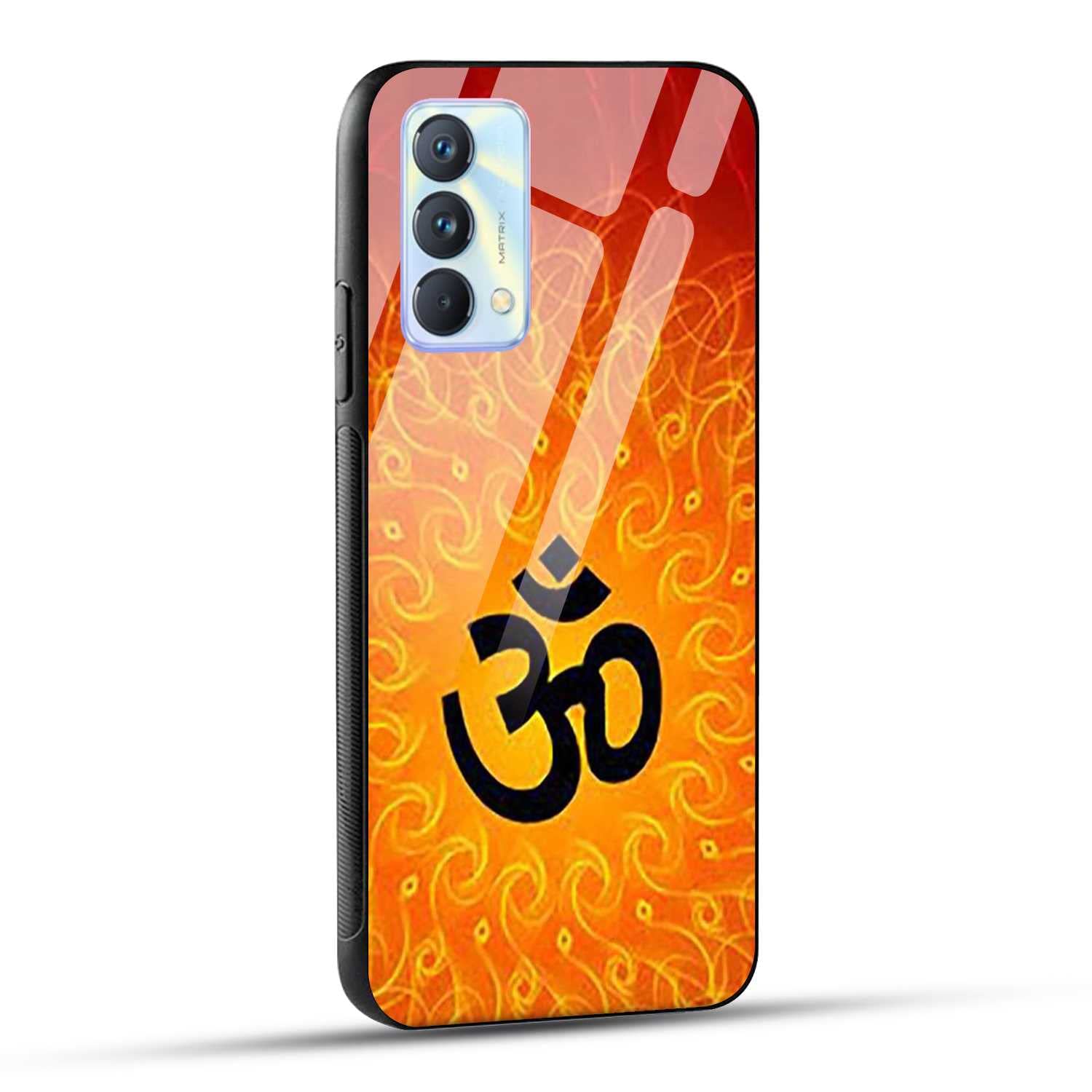 NDCOM for Realme GT Master Edition Back Cover Om Mantra Chanting Spiritual Printed Glass Case