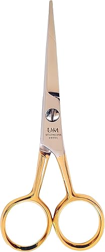 UM Supplies Scissors 6.5  Tijeras de peluquero premium para cortar el cabello  Tijeras de corte de múltiples usos  Tijeras de corte de pelo para