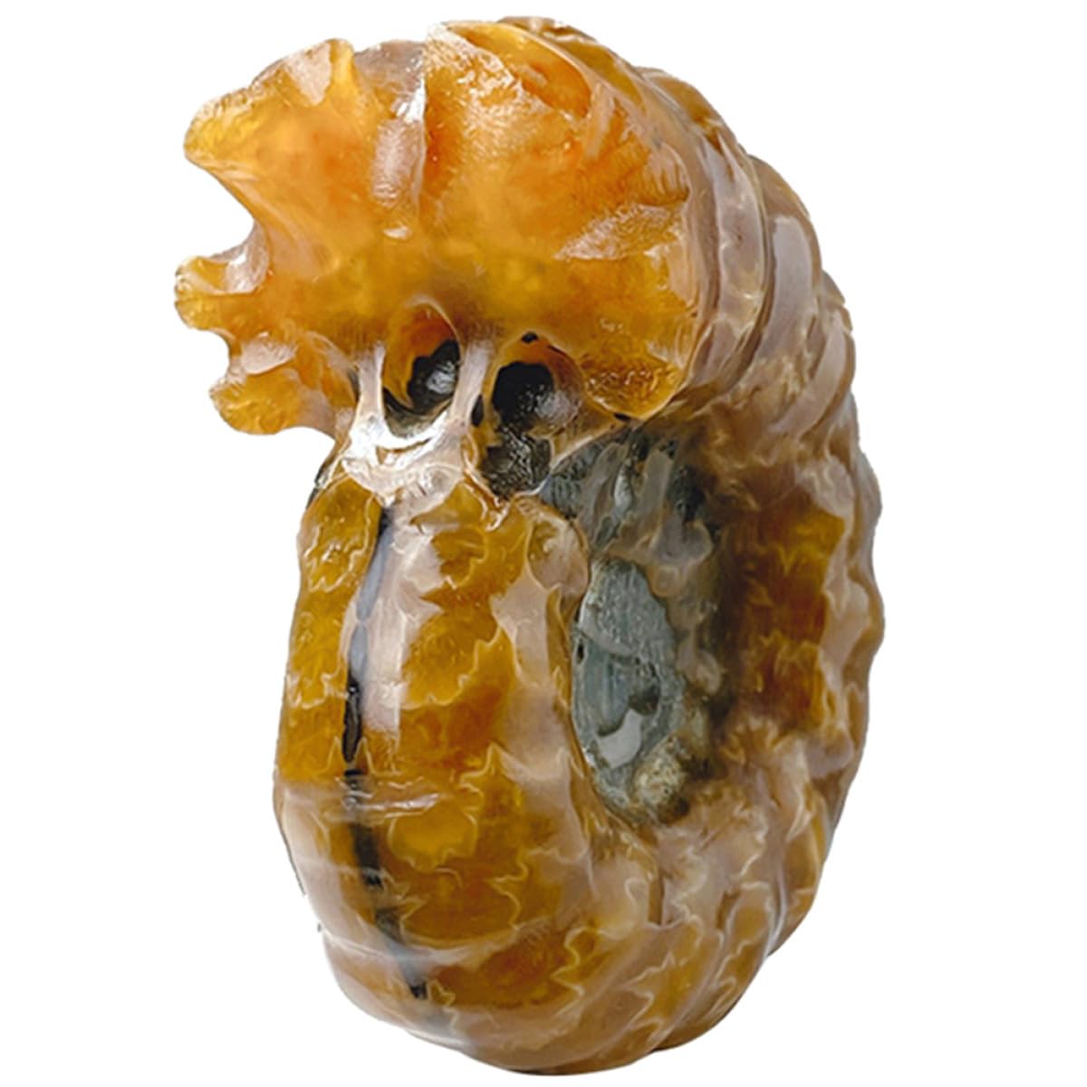 Caracola de cristal natural RUNROTOO para decoración de escritorio