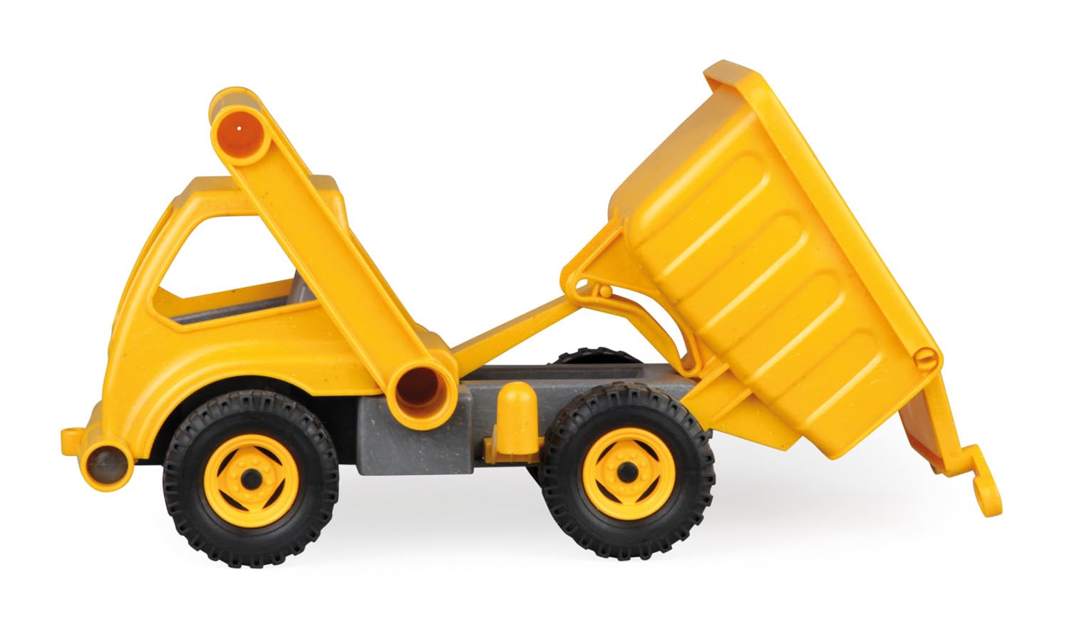 Besuche den Lena- Lena 4210 EcoActives LKW Kipper, Baustellenfahrzeug ca. 27 cm, robuster Kipplaster, Muldenkipper für Kinder ab 2 Jahre, Spielfahrzeug in gelb in use