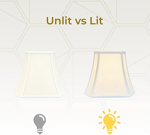 Miniatura 3 de Royal Designs - Pantalla de campana de esquina de corte cuadrado, cáscara de huevo de lino, 9 x 16 x 13 pulgadas