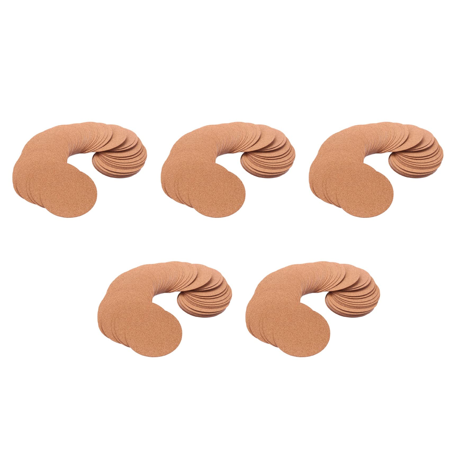 Hndhbfgrt Self-Adhesive Cork Coasters,Cork Mats Cork Backing Sheets for Coasters and DIY Crafts Supplies (300 Pcs, Round)