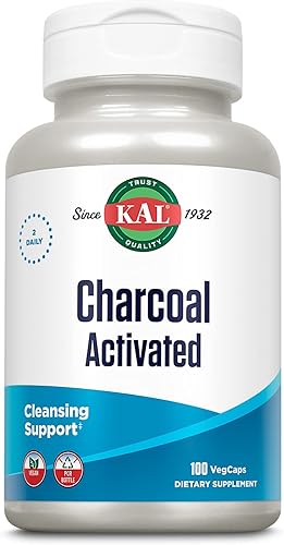 KAL Carbón, cáscara de coco activado 280 mg | 100 unidades