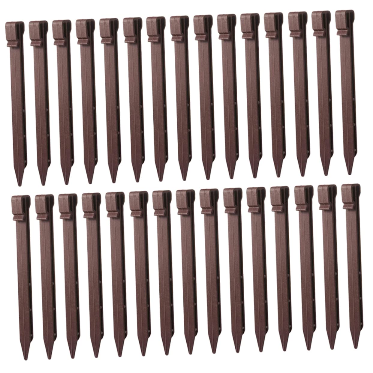 DOITOOL 30piezas Prueba De Malezas Estacas De Plástico para Jardín Clavos para Césped para Suelo De Jardín Uso Paisajismo Material Resistente