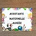 panneau assistante maternelle, nourrisse,nounou,pancarte assistante maternelle,-Modèle crayon simple