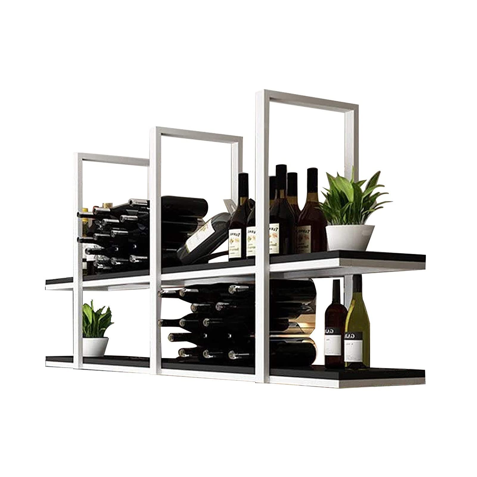 Porte-bouteilles de plafond pour comptoir de bar et cuisine moderne LUNEZY