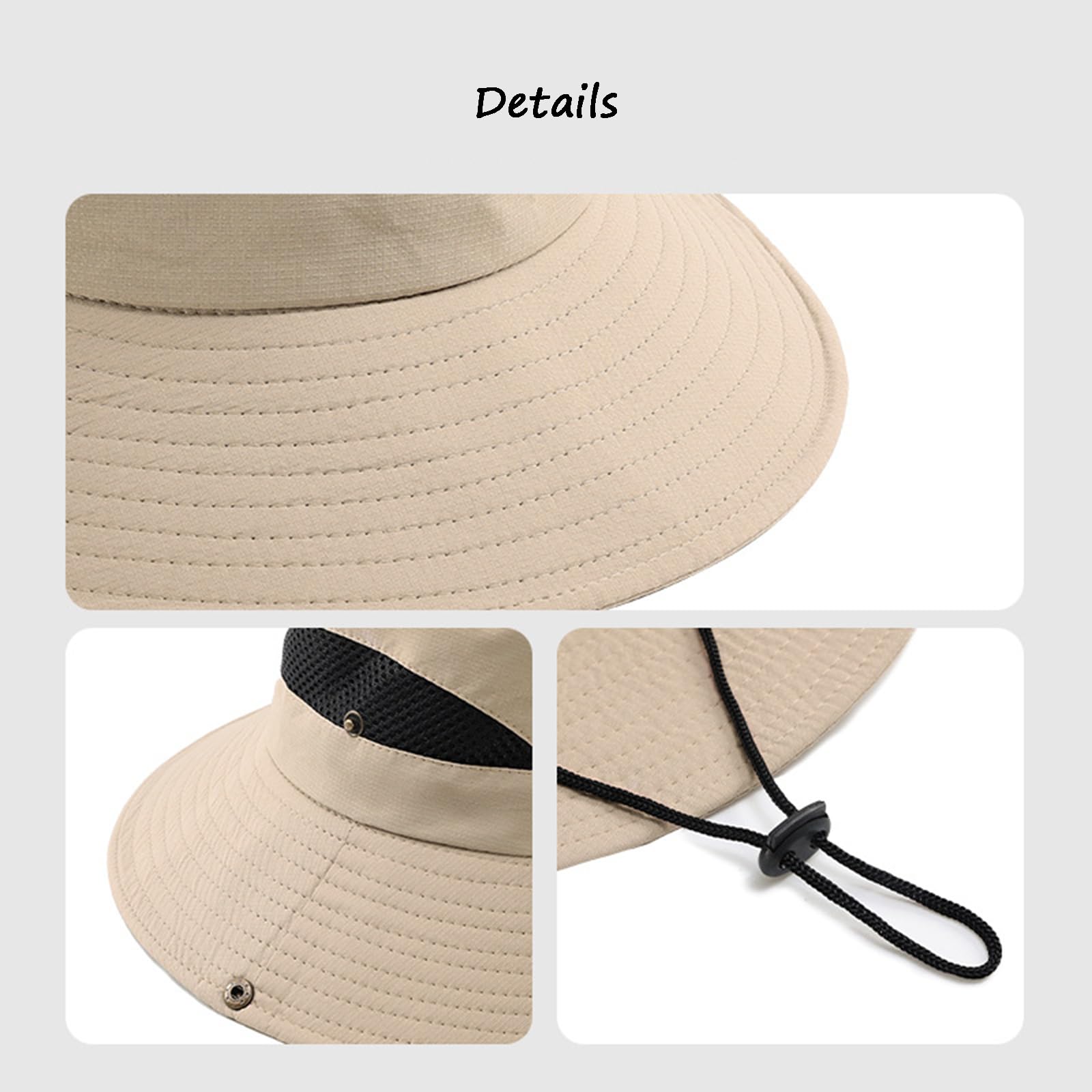 Kapelusz PrzeciwsłOneczny Dla MężCzyzn Outdoor Uv Protection Lekki Kapelusz Typu Bucket Hat WęDkarstwo Piesze Wycieczki Letnie PodróżE Kapelusz Rybaka