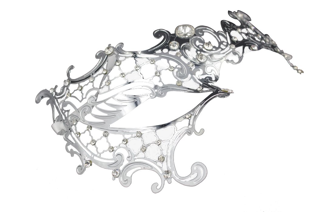 Coddsmz Half Face Mask Lady Masquerade Halloween Mardi Gras Laser Cut Mask