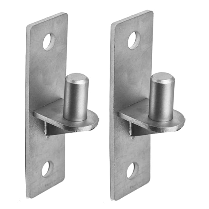Buy 2 Pack Wall Mount Flat Back Gate Hinges, Heavy Duty 201 Stainless