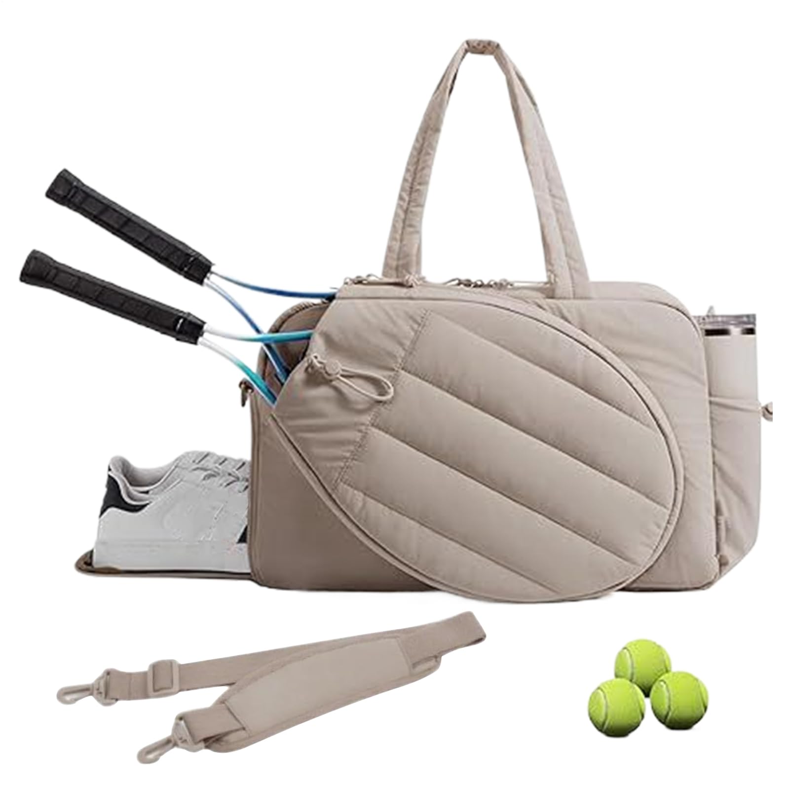 Manolyee Bolsa De Tenis,Bolsa Deportiva de Tipo Duffle con Compartimento para Zapatos | Ligera para Palas De Pádel Y Viajes De Fin De Semana A Canchas
