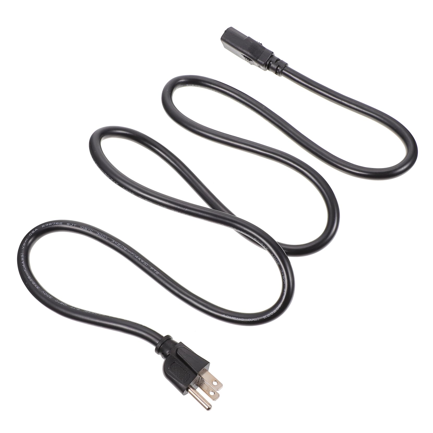 CAXUSD 1pc Prong Plug Power Cord for Display Rice Cooker Pigtail Cable with Insulation Stripped for Easy Installation Replacement for Home and Commercial Use