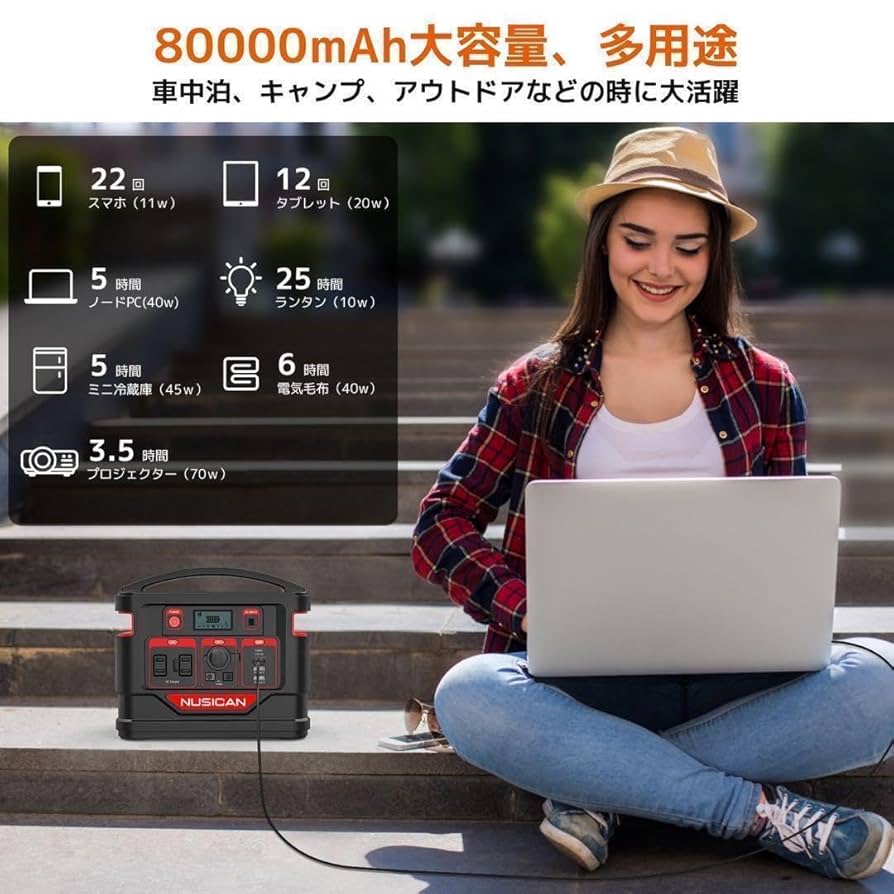 Amazon.co.jp: キャンプ人気ポータブル電源 BP301S大容量