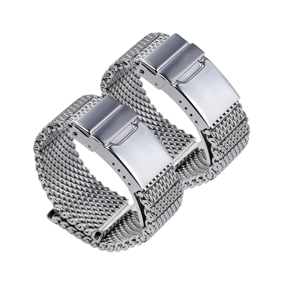 Cinturino Orologio Acciaio Inossidabile Bracciale Maglia Metallo Ricambio Shark Style 22mm 24mm Banda per Breitling