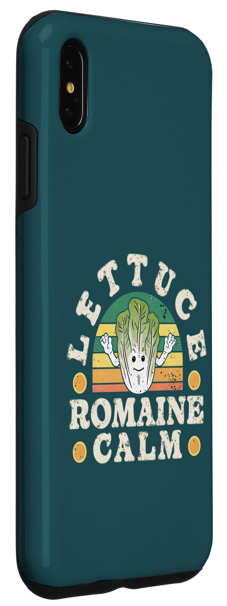 Lettuce Romaine Calm Fun Gardening Dad Farmer Fathers Day Case for iPhone XS Max - Image 3