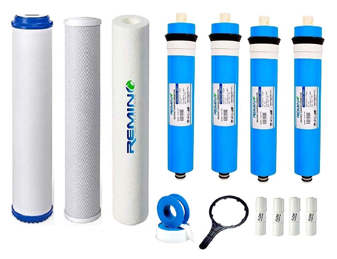 Remino 50 LPH RO Water Purifier Filter Replacement Service Kit with Membrane 50 litre per hour