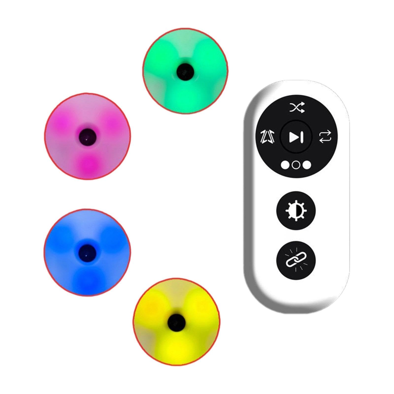 4X Lampes D'entraînement de Réaction avec 4 Lumières D'agilité Sportives Multifonctionnelles pour La Course, Le Football, Le Fitness, Le Saut,